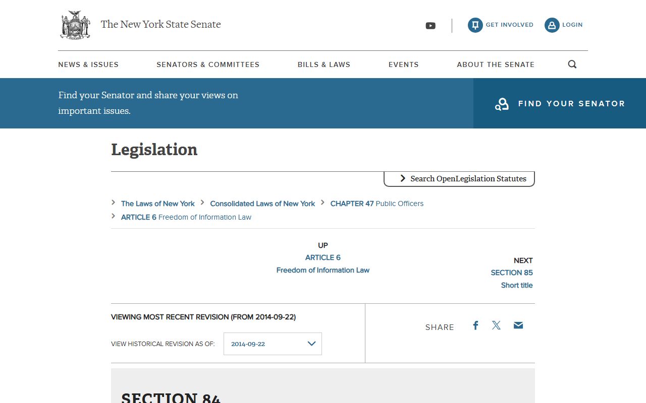 New York public access law for Nassau County court records